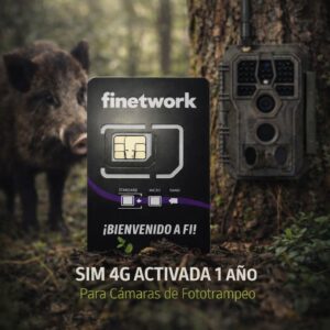 Tarjeta SIM FINETWORK para Cámaras de Fototrampeo 4G