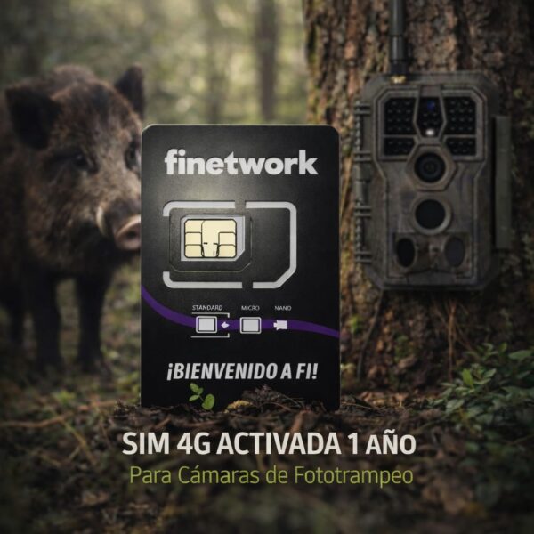 sim finetwork cámara fototrampeo 4g dinaturez
